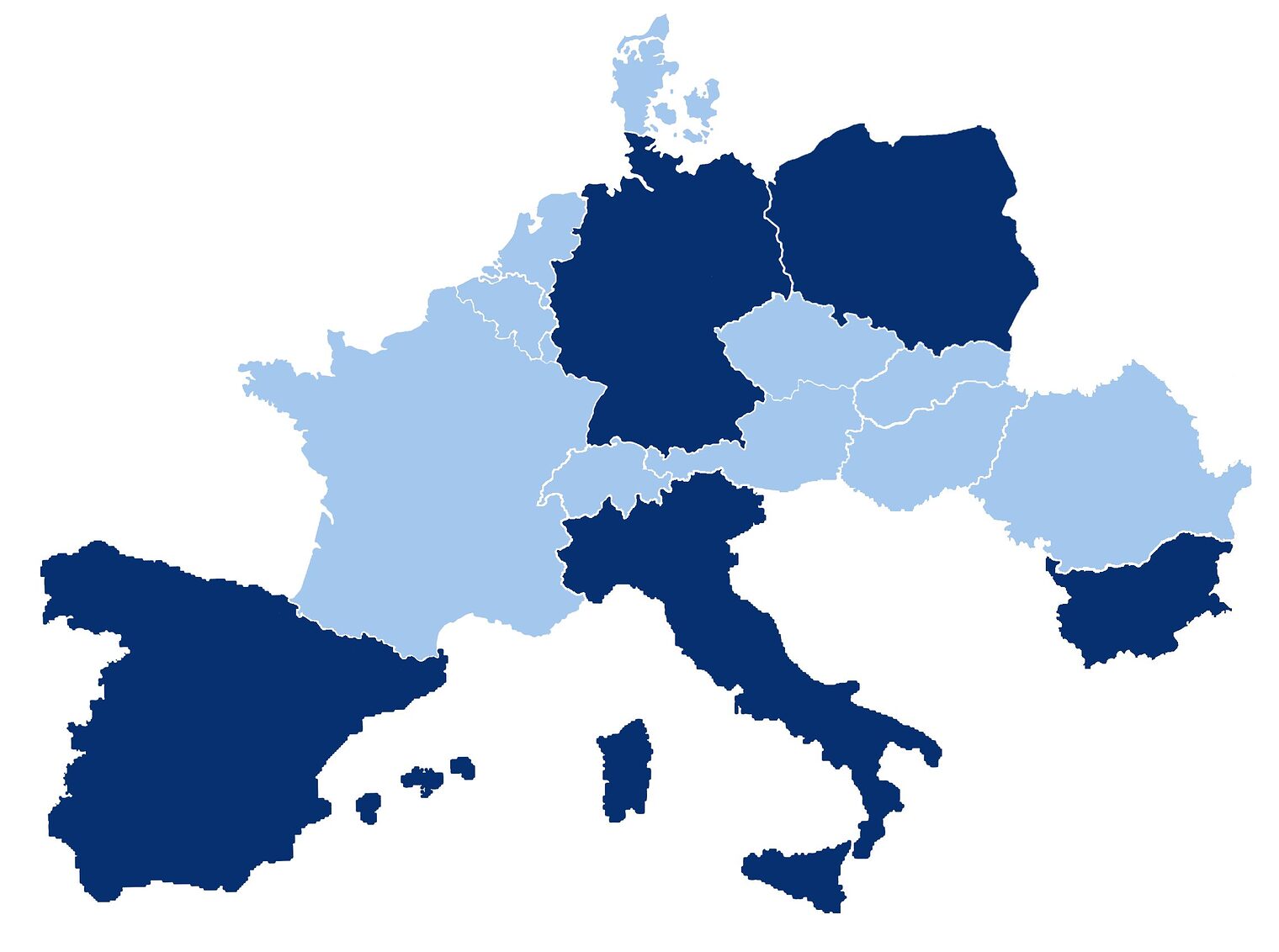 Karte Teilnehmende Länder Look-EU-Net_Kammer-CD